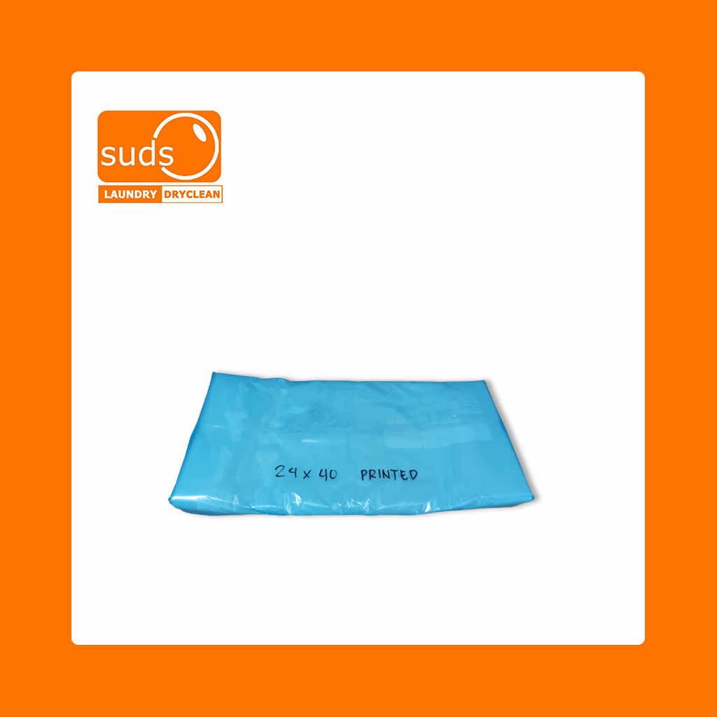 PLASTIC- 24 X 40 W/ PRINT (100'S), NEW DESIGN